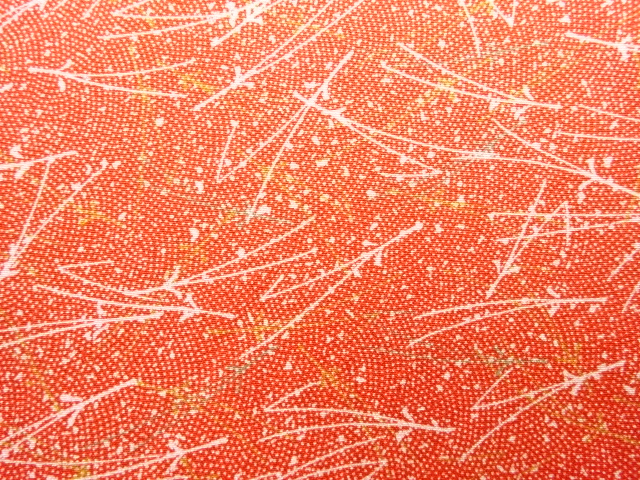  松葉散らし模様小紋着物